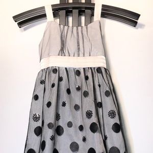 Black and Ivory Sheer Dress